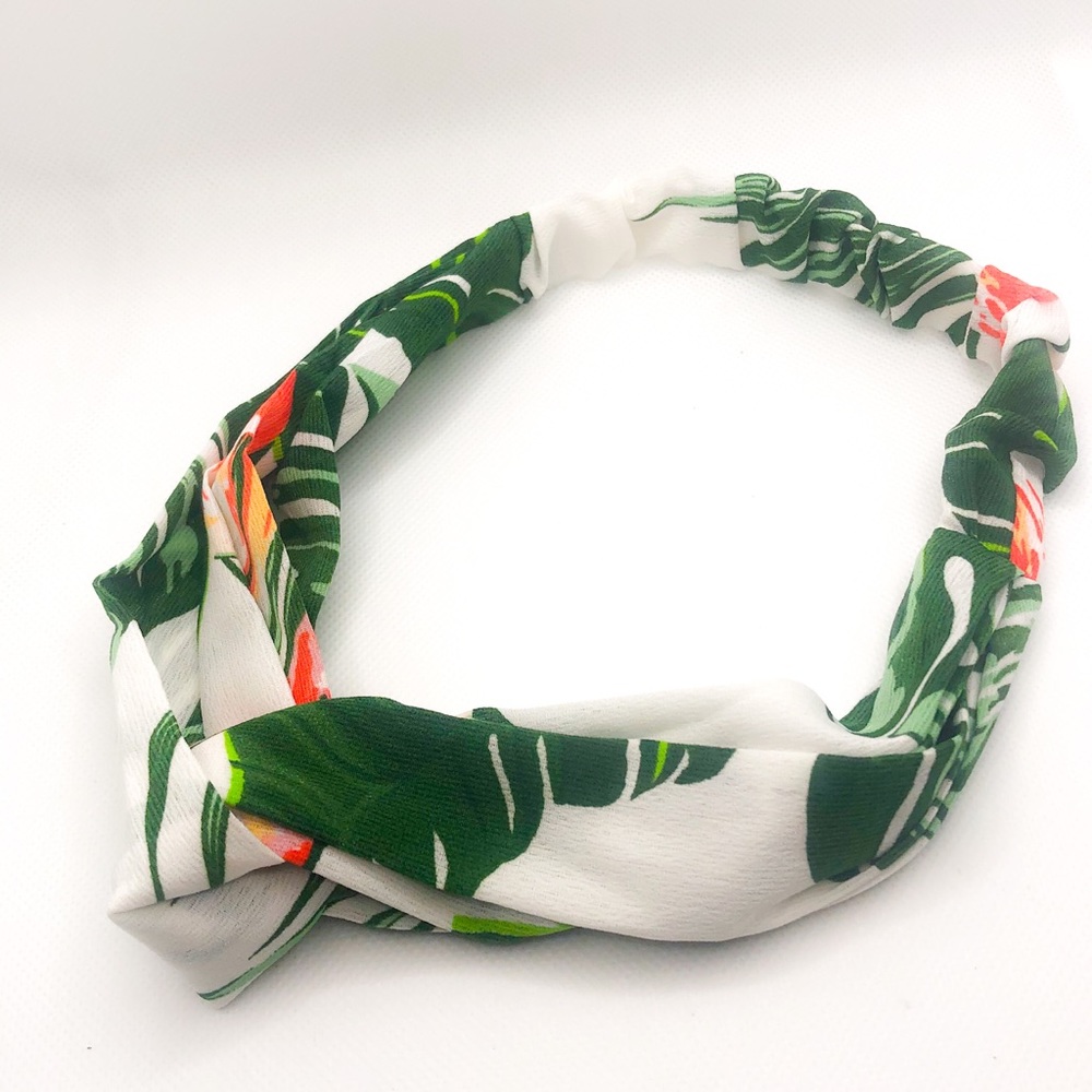 Summer Headband Turban Chiffon Silk Hairband - Picture 3 of 7